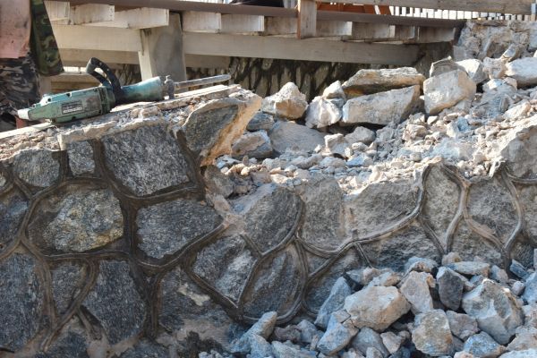 Retaining Wall Demolition in Ellijay